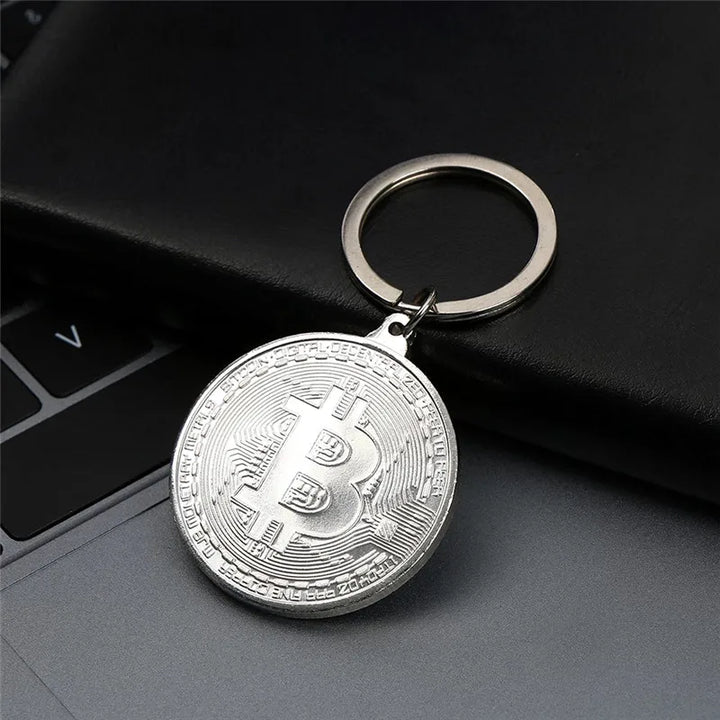 Gold/Silver Plated Bitcoin Collectible copy Coin Pirate Treasure Coins Props Toys For Halloween Party Cosplay Non-currency