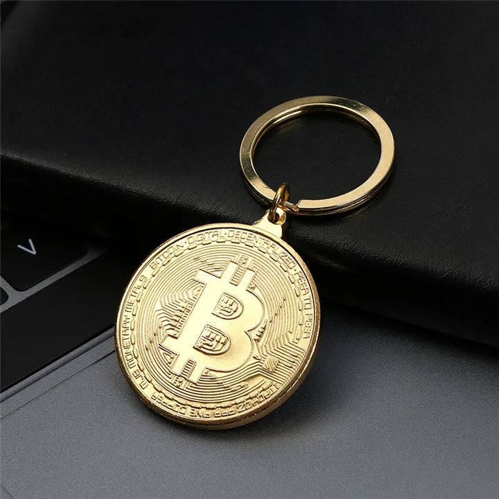 Gold/Silver Plated Bitcoin Collectible copy Coin Pirate Treasure Coins Props Toys For Halloween Party Cosplay Non-currency