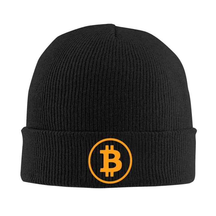 Bitcoin BTC Crypto Currency Knitted Bonnet Caps Fashion Keep Warm Hats