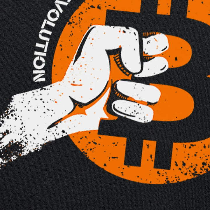 Funny Power Bitcoin T-shirt Men Short Sleeves Streetwear Cryptocurrency Btc Blockchain Geek T Shirt Cotton Tshirt Clothing