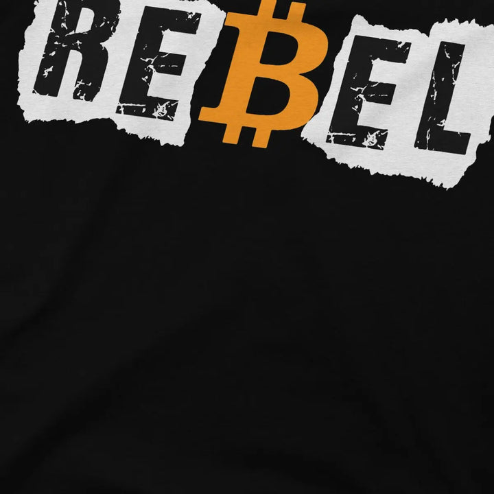 Rebel Man's TShirt Bitcoin Crypto O Neck Short Sleeve Polyester T Shirt Funny Birthday Gifts