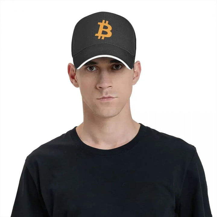 Bitcoin cryptocurrency - Bitcoin BTC Cap Baseball Cap hat luxury brand trucker hats hat for women Men's