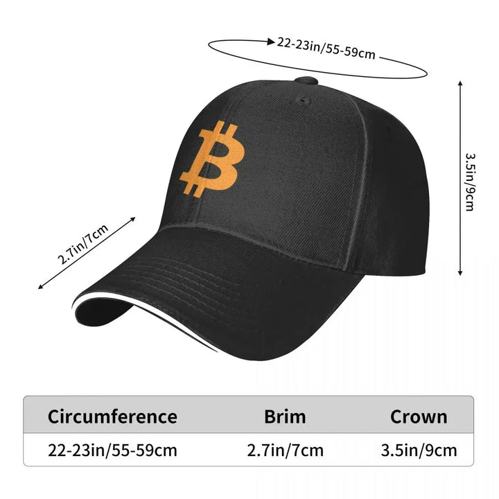 Bitcoin cryptocurrency - Bitcoin BTC Cap Baseball Cap hat luxury brand trucker hats hat for women Men's