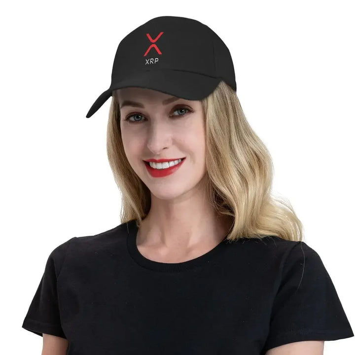 Classic Ripple XRP Ripple Red Baseball Cap Men Women Custom Adjustable Adult Bitcoin Dad Hat Hip Hop Snapback Hats Trucker Caps