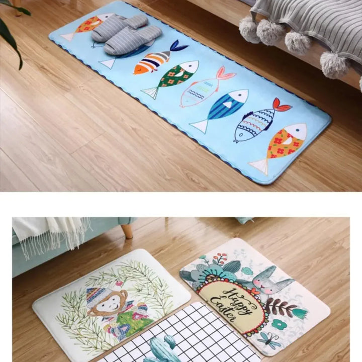 Bitcoin Home Carpet Entrance Doormat Room Mats Non-slip Kitchen Mat Balcony Carpets Rugs Door Foot Rug Bedroom Floor House Decor