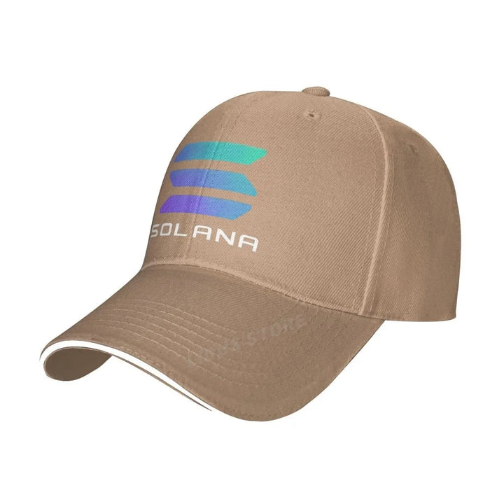 Solana Crypto Solana Sol Baseball Cap Hat Hip Hop Women Sun Czapka Casquette Casual Mens Outdoor Fish Bonnet