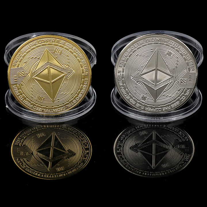 Creative Ethereum Coin Ethereum Art Collection Physical Commemorative Coin