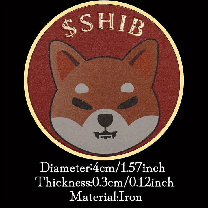 Dogecoin Killer SHIBA Inu Coin (SHIB) CRYPTO Metal Golden Plated Physical Shib Red Coin Doge Killer Souvenir Coins