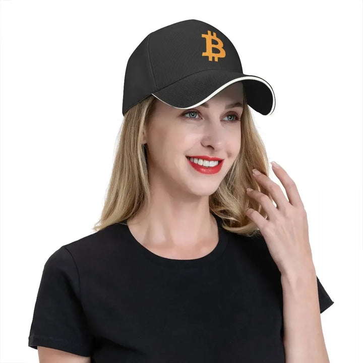 Bitcoin cryptocurrency - Bitcoin BTC Cap Baseball Cap hat luxury brand trucker hats hat for women Men's