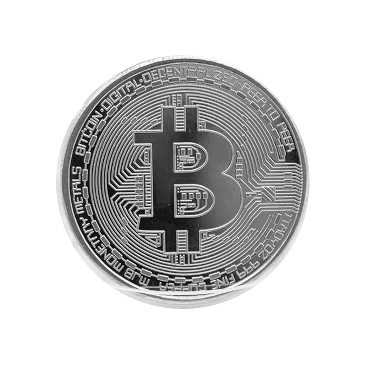 Gold Plated Bitcoin Coin Collectible Art Collection Gift Physical Commemorative Casascius crypto coin Metal Antique Imitation