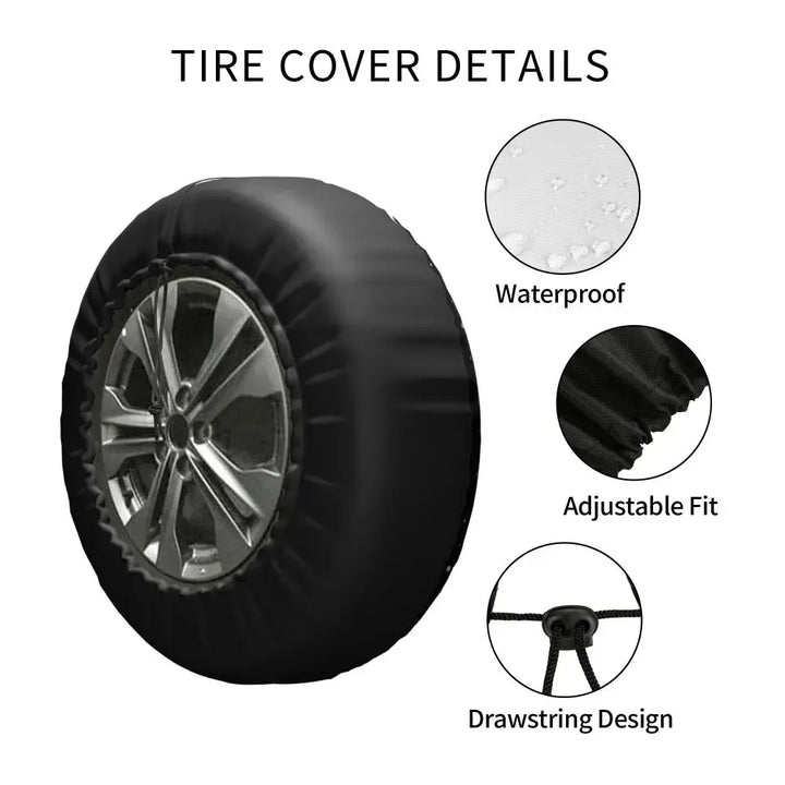 Bitcoin Prize To The Moon Tire Cover 4WD 4x4 RV Cryptocurrency Blockchain Spare Wheel Protector for Honda CRV 14" 16" 17" Inch